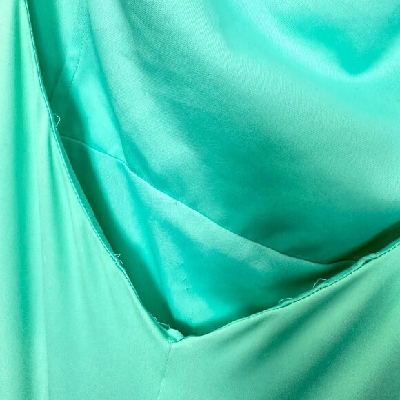 KATIE MAY Great Kate Ruched Gown in Supercharged Mint Size Large - Picture 11 of 16